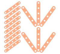 Gogogmee 40pezzi Cinturini in Silicone per Bigodini Cinturini Elastiche Arancioni Resistenti al Calore Accessori per Arricciatura per Parrucchiere e Styling Casa