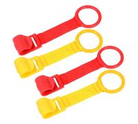 Gogogmee 4pezzi Anello Da Tirare Per Ragazzo in Plastica e Anello Da Appendere Per Culla Strumento Per Imparare Stare in Piedi e Camminare