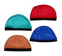 Gogogmee 4pezzi Calotte Ondulate in Elastico Per Parrucche Calotta Colorata Cupola Per Parrucche Calotta Elastica Per Capelli Lunghi Corti Lisci e Arricciati