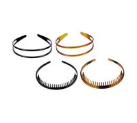 Gogogmee 4pezzi Fasce Per Plastica Con Pettine Dentato Da Antiscivolo e Adatte Per Donne e Ragazze Per Sport Matrimonio e Uso Quotidiano