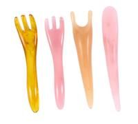Gogogmee 4pezzi Kit Gua Tavole Scraping Per Massaggi Facciali e Corporali e Cera Promuovere La Circolazione e Rimuovere La Fatica