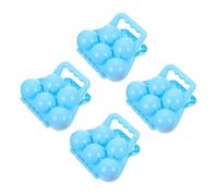 Gogogmee 4pezzi Palla Neve Clip per Giocattoli Invernali Strumenti Creativi di Materiale di Facile da Usare per Ragazzo Ragazza Ragazza e Famiglia per Creazione di Forme Colore Casuale