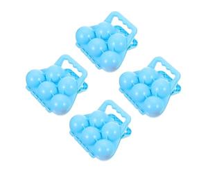 Gogogmee 4pezzi Palla Neve Clip per Giocattoli Invernali Strumenti Creativi di Materiale di Facile da Usare per Ragazzo Ragazza Ragazza e Famiglia per Creazione di Forme Colore Casuale
