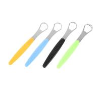 Gogogmee 4pezzi Raschietti Per Lingua Acciaio Inossidabile Pulitori Per Lingua Portatili Per La Orale Casa Per Adulti