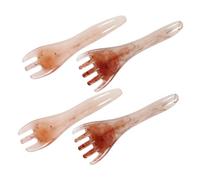 Gogogmee 4pezzi Spazzola Massaggiante per Testa Pettine Guasha per Capelluto in Resina Strumento per Massaggio del Capelluto Portatile per Ufficio Casa e Viaggio