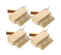 Gogogmee 4pezzi Spazzola per Rimozione Erbacce e Muschio Attrezzi da per Diserbo Fessure e Crepe Strumento Pulizia Patii e Marciapiedi