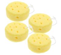 Gogogmee 4pezzi Spugne Da Doccia Esfolianti Per Pelle Spugne Circolari Per Bagno e Luffa Realizzate in Materiale e Leggero Per Generare Ricca e Proteggere Da Danni
