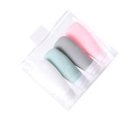 Gogogmee 4pezzi Viaggio in Silicone Contenitori Per Toeletta Portatili e Ricaricabili Con Borsa Impermeabili Per Shampoo Gel Doccia Lozione Crema Per Mani Campeggio Viaggi