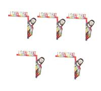 Gogogmee 5 Cartelli Per Angoli Delle Porte Delle Cristiane Con Cornice in Legno Raffigurante Gesù Decorazione Per Ufficio