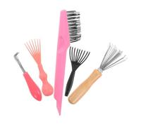 Gogogmee 5 Pcs Barbiere Pulire La Pulizia Del Cespuglio Per La Spazzatura Set Per La Plastica Per La Casa E Il Salone Per Pettini Compatti E Leggeri Per Il Viaggio