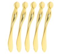 Gogogmee 5 Pezzi Bastoncini in Metallo per Massaggio Occhi Applicatori in Lega di Zinco per Crema Viso e Maschera Strumenti Portatili per Trattamento Contorno Occhi e Cura Donna