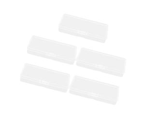 Gogogmee 5 pezzi Contenitori Trasparenti Piccoli in Plastica per Accessori e Organizzazione Scatole Portaconfetti Multiuso per Gioielli Bomboniere e Articoli da Cucito Facili da Pulire e