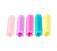 Gogogmee 5 Pezzi Copri Forbicine Cuticole in Silicone Protezione per Strumenti Manicure Coprisetole Colorati per Unghie per e Domestico