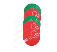 Gogogmee 5 Pezzi Palette Voto Plastica Segni Sì No Portatili per Insegnanti Palette Risposta per Attività Interattive in Classe