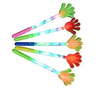 Gogogmee 5 Pezzi Palma luminosa Pat forniture per feste battito mani Party noisemaker strumenti incoraggiamento i palmi delle mani battono giocattoli per plastica