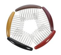 Gogogmee 5 Pezzi Pettini Laterali per Chioma Donna Fermaglio Resistente in Metallo e Acrilico, Accessori per Chioma Decorativi per Performance e Anniversari