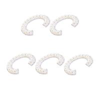 Gogogmee 5 pezzi Toppe Termoadesive Alfabeto per Cucito con e Strass Creativi per Decorazione Borse Abbigliamento Scarpe e Cappelli Adatte Progetti Te e Regali Originali