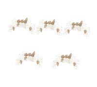 Gogogmee 5 Pz pettine elegant testimone della sposa pettini per gemma Decorazione di nozze accessori per da sposa per le spose pettini per da donna Lega di zinco