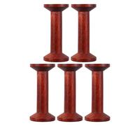 Gogogmee 5 Rocchetti di Legno per Cucito e Tessitura, Bobine Artigianali 3,5x7,5 Cm, Set per Avvolgimento Fili e Progetti Fai da Te a Casa