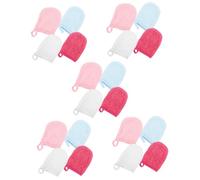 Gogogmee 5 Set Di Guanti Esfolianti Per Il Viso Guanti Per La Pulizia Del Trucco Guanti Morbidi E Comodi Maschera Per Dormire Per Una Delicata Rimozione Del Trucco 4 Pezzi * 5