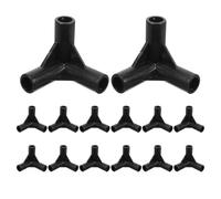 Gogogmee 50 connettori per pali della : giunto a T a 3 vie - adattatore per pali esterni - raccordo per tubi a T da 8 mm - giunto per telaio per ripari esterni e carport