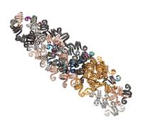 Gogogmee 50 Pezzi Accessori Dreadlock Metallici Colorati per Capelli Donna Fermagli Spirale per Intrecci Anellini per Dirty Braid Oro Argento Rosa Nero Multicolore Facili da Applicare e