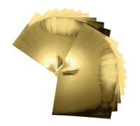 Gogogmee 50 pezzi Carta Specchio Dorata per Scrapbooking e Inviti Carta Metallizzata Glitterata per Artigianato Creativo per Decorazioni e Progetti DIY