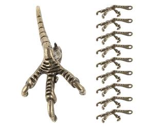 Gogogmee 50 pezzi di ciondoli a forma di artiglio di - Gioielli vintage a forma di artiglio di - Ciondoli a di zampe d'aquila in lega di zinco per accessori artigianali fai da te, progetti artistici