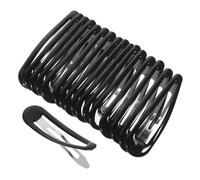 Gogogmee 50 pezzi Fermagli Neri in Metallo per Capelli Clip Snap Antiscivolo per Donne e Ragazze Fermagli per Bangs e Capelli Ribelli Design Sottile e Resistente Accessori Parrucchieri