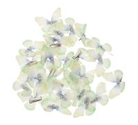 Gogogmee 50 Pezzi Fermagli per Capelli Farfalla in Organza e Tulle Leggero Clip Pinza Resistenti e Multistrato Accessori per Bambine Ragazze e Donne Adatti per Halloween e Feste Verde