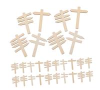 Gogogmee 50 Pezzi Mini Targhette Stradali in Legno Segnali di Traffico Decorativi per Casa delle Bambole e Scenografie Lavagnette da Disegno per Apprendimento e Gioco Creativo