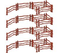 Gogogmee 50 Pezzi Recinzione in Plastica per Mini Fattorie, Accessori per Micro Paesaggi e Giocattoli di Simulazione, Mini Recinzione Fai da Te e Decorazioni Sceniche