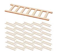 Gogogmee 50 pezzi Scala Miniatura in Legno per Casa delle Bambole Scala Stabile e Durevole per Accessori Tiny House e Arredamento Fai da Te