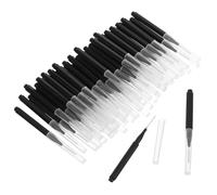 Gogogmee 50 pezzi Scovolini Interdentali Neri per Pulizia Dentale Profonda di Spazzolini Interprossimali Morbidi per delle Gengive e Igiene Orale in Viaggio