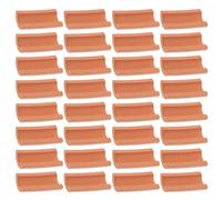 Gogogmee 50 Pezzi Tegole Miniatura per Casa delle Bambole Adesivo, Mattoni Decorativi in Materiale Durevole per Diorami, Accessori per Modellismo e Micro Paesaggio Artigianale