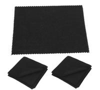 Gogogmee 50 Salviette per Lenti in Microfibra Nere Panno per La Pulizia degli Occhiali da Sole Bifacciale per Esterni X Rimozione di Impronte Digitali