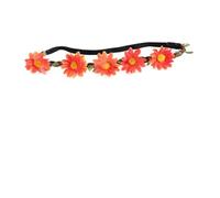 Gogogmee 5pezzi Coroncina Di Fiori Di Girasole Hawaiano Per Feste Accessorio Bohemien Per Cerimonie Tema Spiaggia Design Elegante e Realistico Per Eventi Tropicali e Servizi Fotografici