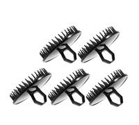 Gogogmee 5pezzi Spazzola Portatile Per Capelli Design Autopulente Leggera e Multi-funzionale Per Shampoo Massaggio Del Capelluto e Rimozione Della Forfora Realizzata in Morbida Plastica