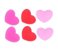 Gogogmee 6 Ammortizzatori per Forma Cuore Assorbitori Silicone Vibrazione Adatti per Giocatori Riduzione Shock e Stabilità Maggiore