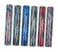 Gogogmee 6 Fogli Di Vinile Termoadesivo Glitterato Permanente Per Magliette Cappelli Decorazioni Per Abbigliamento