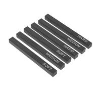 Gogogmee 6 pezzi Bastoncini di Carboncino Compresso per Artistico Morbidi Medi Duri Strumenti Compatti per Schizzi e Ombreggiature Accessori per Arte e Fusaggine Professionale