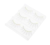 Gogogmee 6 Pezzi Ciglia Finte Bianche per Cosplay Effetto Drammatico in Fibra Chimica Comode da Indossare Tutto Giorno per Trucco Halloween e Feste