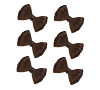 Gogogmee 6 Pezzi Clip per con Finto Chignon Voluminoso Barrettes per Extension Accessori Decorativi per Acconciature Donne e Ragazze per Speciali