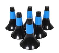 Gogogmee 6 Pezzi Coni da Calcio per Allenamento Agilità Marker Sportivi Resistenti in Plastica per Esercizi Basket Calcio e Pattinaggio Accessori Portatili per Migliorare velocità e