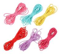 Gogogmee 6 pezzi Cordoncino Elastico per Braccialetti e Elastici Colorati per Capelli da Metri Materiale Resistente e Versatile per Fai da Te Adatto Creazioni di Gioielli e Accessori Moda