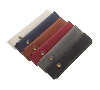 Gogogmee 6 pezzi Custodie Protettive per Penna Stilografica in PU Spessa Portapenne Singolo Elegante e Leggero Astuccio da Viaggio per Penna Sfera Matita e Stilografica Custodia Protettiva