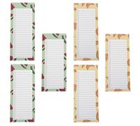 Gogogmee 6 pezzi di blocco note per il menu settimanale della cena, blocco note magnetico per la lista delle cose da fare in cucina, pianificatore di pasti per il frigorifero, lista della spesa