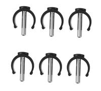 Gogogmee 6 Pezzi Di Clip Di Bloccaggio A Forma Di C Sostituzione Stampelle A Forma Di C Fibbia Con Morsetto Per Canna Per Bloccare Bastoncini Da Trekking Per Bastoncini Da Trekking