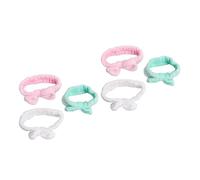 Gogogmee 6 Pezzi Di Fascia Per Con Fiocco in Pile Per Donne Set Di Fasce Per Con Fiocco Adorabile Per Il Lavaggio Del Viso