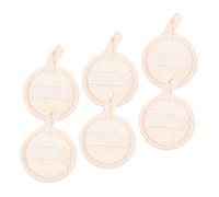 Gogogmee 6 Pezzi Dischetti Esfolianti Naturali in Luffa per e Corpo Spugne Naturali per Pulizia Profonda Rimozione Trucco Manuale per Donna Bagno